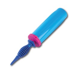 POMPE A BALLON MANUELLE DOUBLE ACTION ALLER RETOUR BLEUE