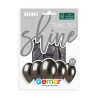 5 BALLONS BIO LATEX  COULEUR SHINY SPACE GREY 33 CM 