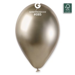 5 BALLONS BIO LATEX  COULEUR SHINY PROSECCO 33 CM 