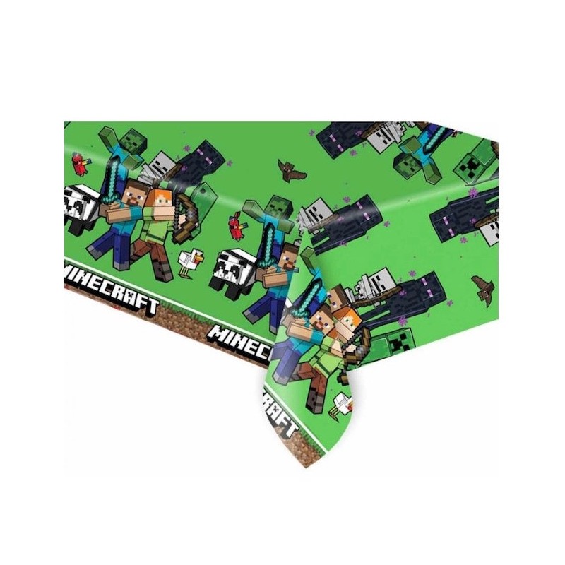 NAPPE PLASTIFIEE MINECRAFT CAMOUFLAGE 120 X 180 CM NAPPE PLASTIFIEE MINECRAFT CAMOUFLAGE 120 X 180 CM