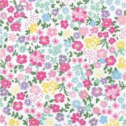 16 SERVIETTES EN PAPIER FLEURS ANGLAISES FLORAL TEA PARTY 33 X 33 CM