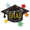 BALLON METALLIQUE CHAPEAU CONGRATS GRAD 79 CM 