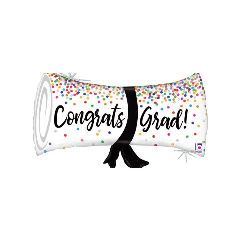 BALLON METALLIQUE DIPLOME CONGRATS GRAD ! 79 CM BALLON METALLIQUE DIPLOME CONGRATS GRAD ! 79 CM