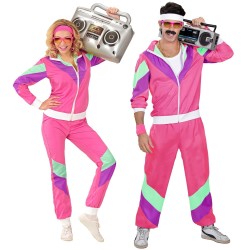 DEGUISEMENT SURVETEMENT OU JOGGING ROSE ANNEES 80'S TAILLE M