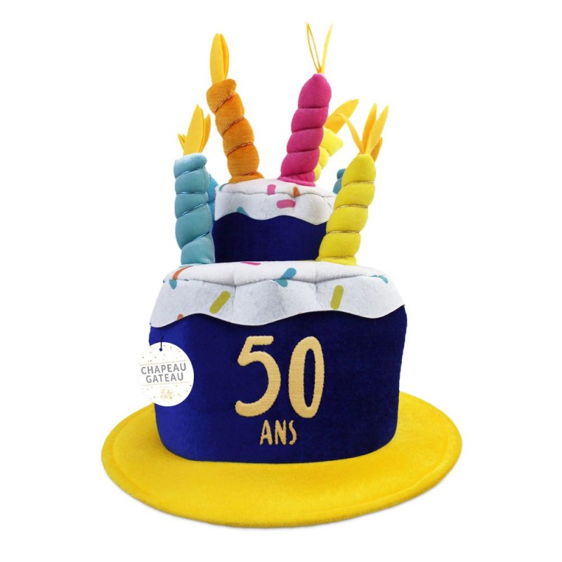 CHAPEAU ANNIVERSAIRE GATEAU 50 ANS CHAPEAU ANNIVERSAIRE GATEAU 50 ANS