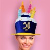 CHAPEAU ANNIVERSAIRE GATEAU 50 ANS 
