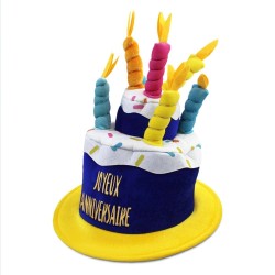 CHAPEAU GATEAU JOYEUX ANNIVERSAIRE 