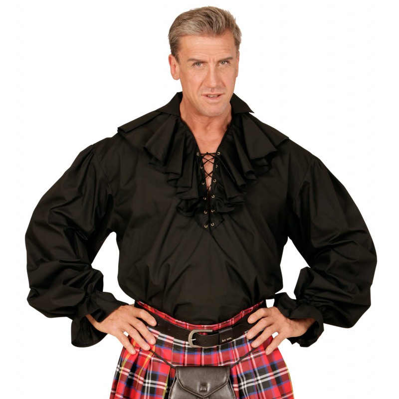 DEGUISEMENT CHEMISE-PIRATE-RENAISSANCE-NOIRE TAILLE XL DEGUISEMENT CHEMISE-PIRATE-RENAISSANCE-NOIRE TAILLE XL