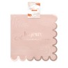 10 SERVIETTES JOYEUX ANNIVERSAIRE ROSE AVCE LISERE OR 33 X 33 CM 