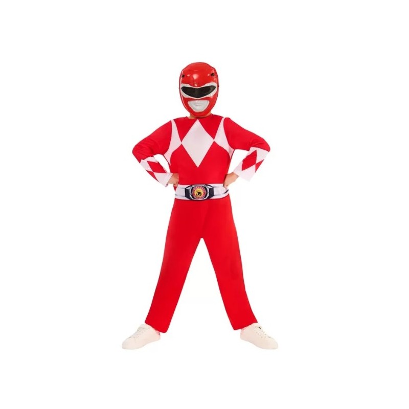 DEGUISEMENT ENFANT POWER RANGER ROUGE TAILLE 5-6 ANS DEGUISEMENT ENFANT POWER RANGER ROUGE TAILLE 5-6 ANS