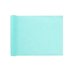 CHEMIN DE TABLE VERT D'EAU OU MENTHE 30 CM X 10 METRES 
