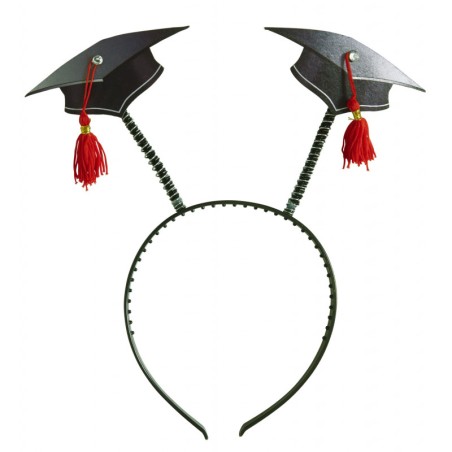SERRE TETE DE LAUREAT AVEC 2 CHAPEAUX DE DIPLOME 