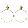 BOUCLES D'OREILLES CREOLES A CLIP LA PAIRE