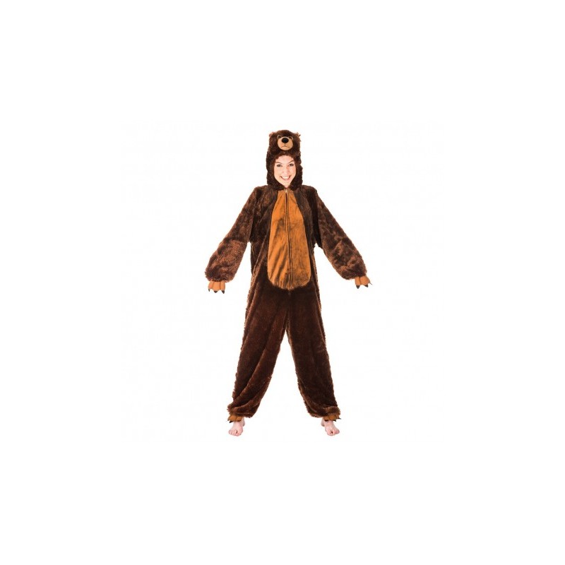 DEGUISEMENT COMBINAISON POILUE OURS BRUN TAILLE 164 CM DEGUISEMENT COMBINAISON POILUE OURS BRUN TAILLE 164 CM