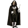 DEGUISEMENT CAPE SATIN NOIRE A CAPUCHE 145 CM