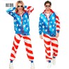 DEGUISEMENT JOGGING OU SURVETEMENT DRAPEAU AMERIQUE ANNEE 80-90 TAILLE L