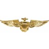 BROCHE AVIATEUR  DOREE