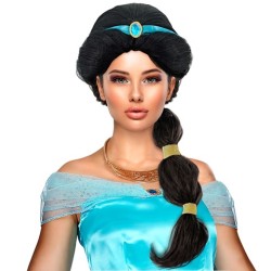 PERRUQUE JASMINE ORIENTALE BANDEAU BLEU