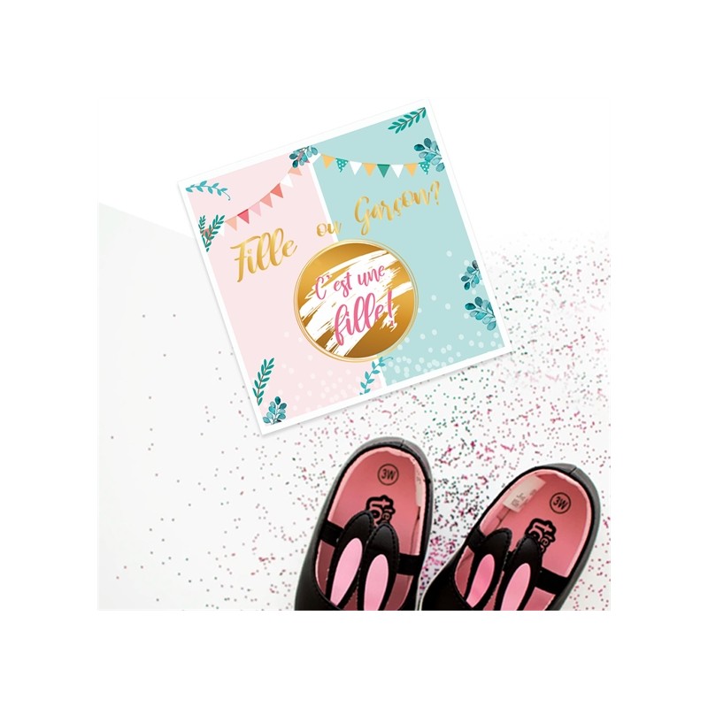 6 CARTES A GRATTER  REVELATION  C'EST UNE FILLE