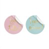 16 STICKERS OU AUTOCOLLANTS GENDER REVEAL FILLE OU GARCON