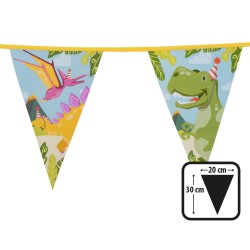 GUIRLANDE FANIONS DINOSAURES 6 METRES
