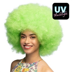 PERRUQUE SUGAR AFRO BOUCLEE VERTE FLUO