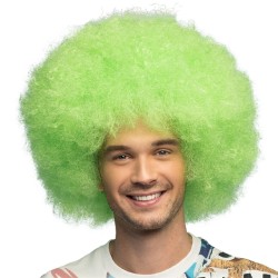 PERRUQUE SUGAR AFRO BOUCLEE VERTE FLUO
