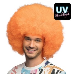PERRUQUE SUGAR AFRO BOUCLEE ORANGE FLUO