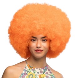 PERRUQUE SUGAR AFRO BOUCLEE ORANGE FLUO