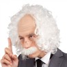PERRUQUE PROFESSEUR OU SAVANT ALBERT AVEC MOUSTACHE ET LUNETTES