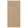12 SERVIETTES PORTE COUVERT ETERNITY AIRLAID NATUREL OU KRAFT 40 X 40 CM