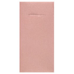 12 SERVIETTES PORTE COUVERT ETERNITY AIRLAID VIEUX ROSE OU ROSE GOLD 40 X 40 CM