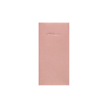 12 SERVIETTES PORTE COUVERT ETERNITY AIRLAID VIEUX ROSE OU ROSE GOLD 40 X 40 CM