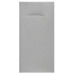 12 SERVIETTES PORTE COUVERT ETERNITY AIRLAID ARGENT 40 X 40 CM