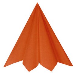 20 SERVIETTES RAINBOW AIRLAID ORANGE 40 X 40 CM 