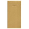 12 SERVIETTES PORTE COUVERT ETERNITY AIRLAID OR 40 X 40 CM