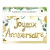 GUIRLANDE BALLON JOYEUX ANNIVERSAIRE OR CHAMPAGNE 3 METRES 