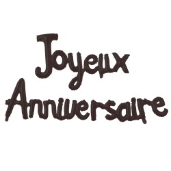 GUIRLANDE BALLON JOYEUX ANNIVERSAIRE NOIR 3 METRES 