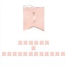 GUIRLANDE FANIONS JOYEUX ANNIVERSAIRE LETTRES ROSE GOLD 3 METRES PARTY BLUSH