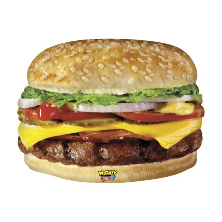 BALLON METALLIQUE HAMBURGER THEME PARTY FOOD 66 CM