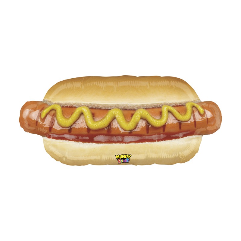 BALLON METALLIQUE HOT DOG THEME PARTY FOOD 81 CM BALLON METALLIQUE HOT DOG THEME PARTY FOOD 81 CM