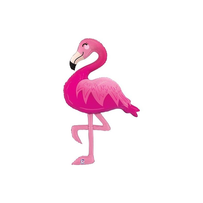 BALLON METALLIQUE FLAMANT ROSE 112 CM BALLON METALLIQUE FLAMANT ROSE 112 CM