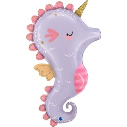 BALLON METALLIQUE HIPPOCAMPE 91 CM 