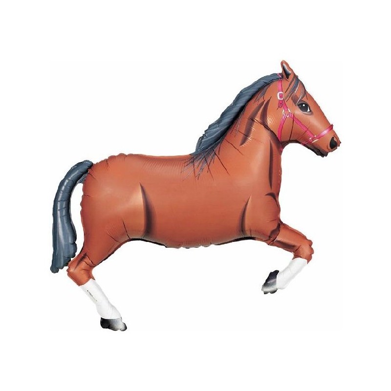 BALLON METALLIQUE CHEVAL MARRON 90 CM BALLON METALLIQUE CHEVAL MARRON 90 CM