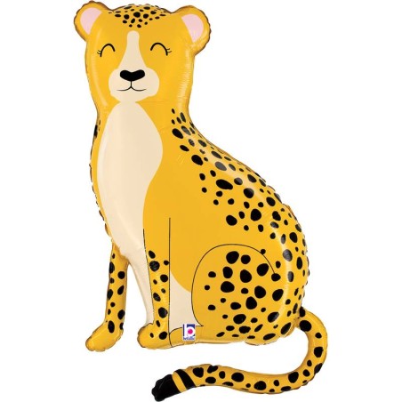 BALLON METALLIQUE LEOPARD  127 CM