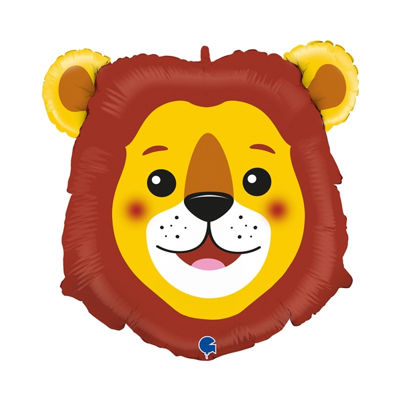 BALLON METALLIQUE TETE DE LION 74 CM BALLON METALLIQUE TETE DE LION 74 CM