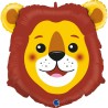 BALLON METALLIQUE TETE DE LION 74 CM 