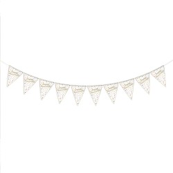 GUIRLANDE FANIONS JOYEUX ANNIVERSAIRE CONFETTI PARTY 3M