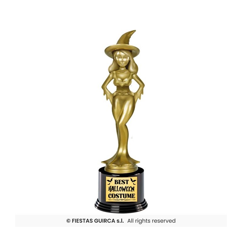 TROPHE SORCIERE BEST HALLOWEEN COSTUME 22 CM TROPHE SORCIERE BEST HALLOWEEN COSTUME 22 CM