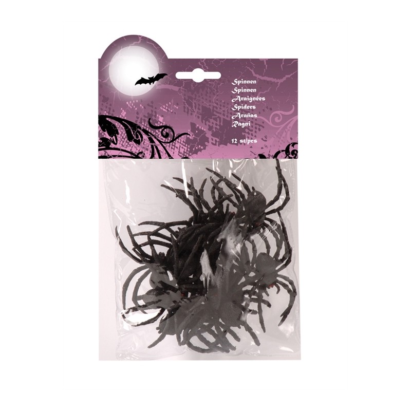 SACHET DE 12 ARAIGNEES SACHET DE 12 ARAIGNEES